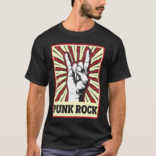 Death Metal Punk Rock Musk Metal Fork Heavy Metal  T-Shirt (Front)