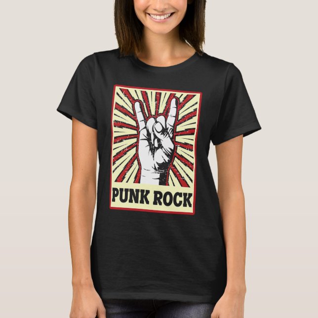 Death Metal Punk Rock Musk Metal Fork Heavy Metal  T-Shirt (Front)