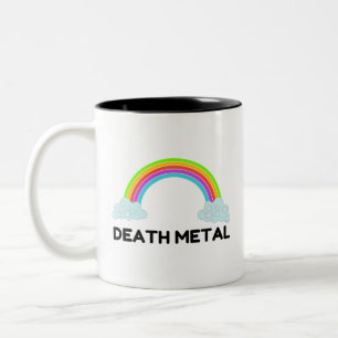 Death Metal Rainbow Two-Tone Coffee Mug
