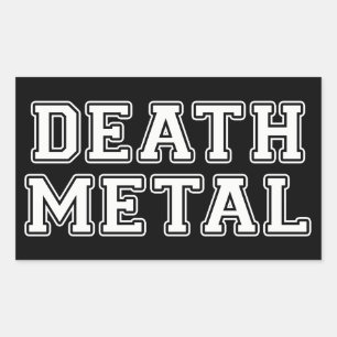 Death Metal Rectangular Sticker