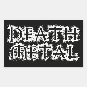 Death Metal Rectangular Sticker