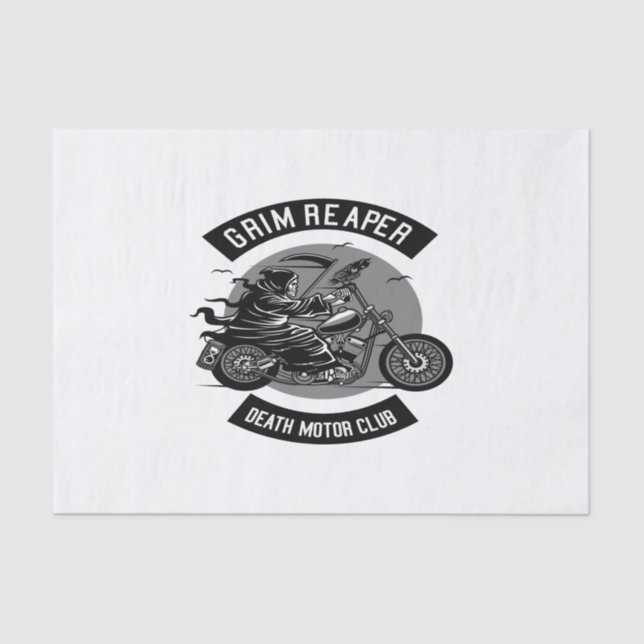 Death Motorcycle Club Tissue Paper (Front)