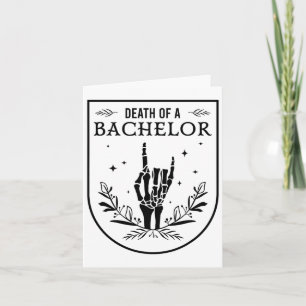 Death Of A Bachelor Groom Crew Gothic Bachelor Par Card
