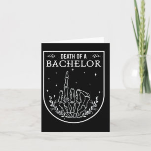 Death Of A Bachelor Spooky Season Wedding Bride Gr Card