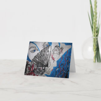 Death of a Geisha Blank Notecard