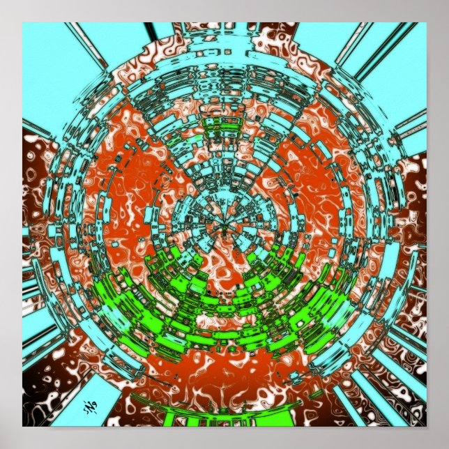 Death Of Atlantis - patterns pareidolia Poster (Front)