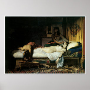 Death of Cleopatra, 1874 Jean-Andre Rixens Poster