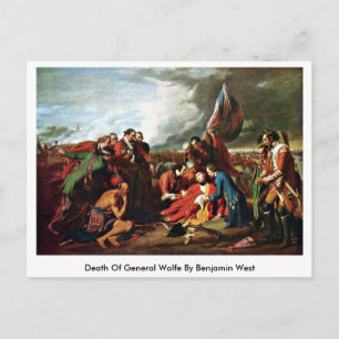 Death Of General Wolfe By Benjamin West Postcard