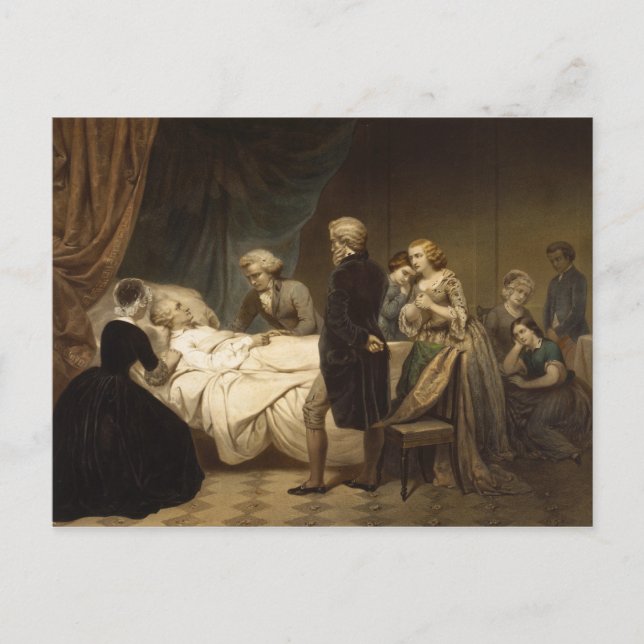 Death of George Washington postcard (Front)