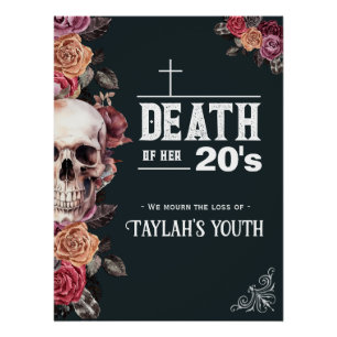 Death of her 20s, RIP Birthday Glossy Poster
