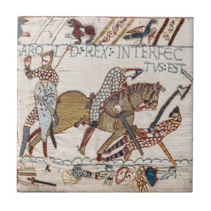 Death of King Harold (Bayeux Tapestry) Ceramic Tile