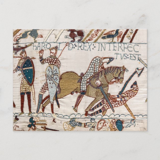 Death of King Harold (Bayeux Tapestry) Postcard (Front)