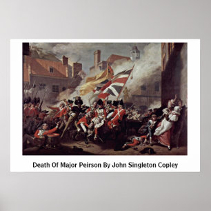 Death Of Major Peirson By John Singleton Copley Poster
