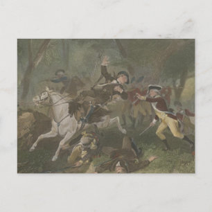 Death of Patrick Ferguson at King's Mountain Postcard
