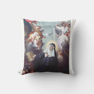 Death of Saint Scholastica Cushion