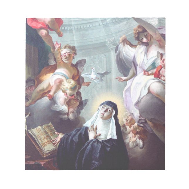 Death of Saint Scholastica  Notepad (Front)