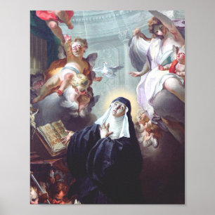 Death of Saint Scholastica Poster