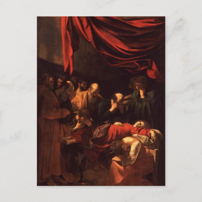 Death of the Virgin by Caravaggio (1606) Postcard (Front)