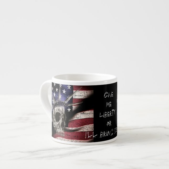 Death or Liberty Espresso Cup (Front Left)