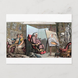 Death Paints a Portrait postcard