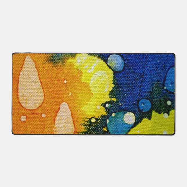 Death Polychromoptic by Michael Moffa Desk Mat (Front)