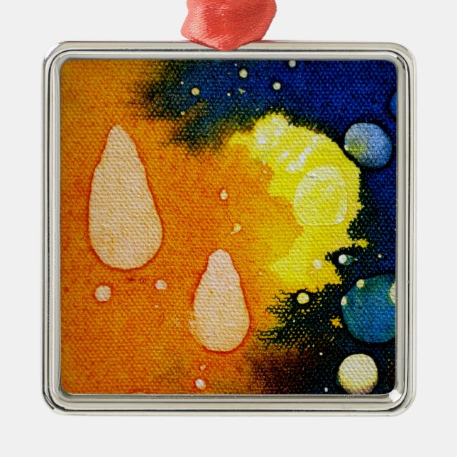 Death Polychromoptic by Michael Moffa Metal Ornament (Front)