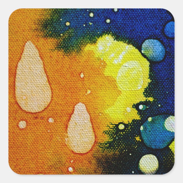 Death Polychromoptic by Michael Moffa Square Sticker (Front)