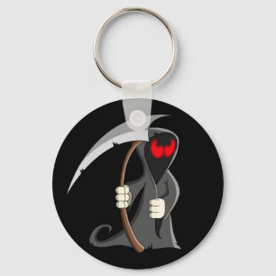 Death red eyes key ring