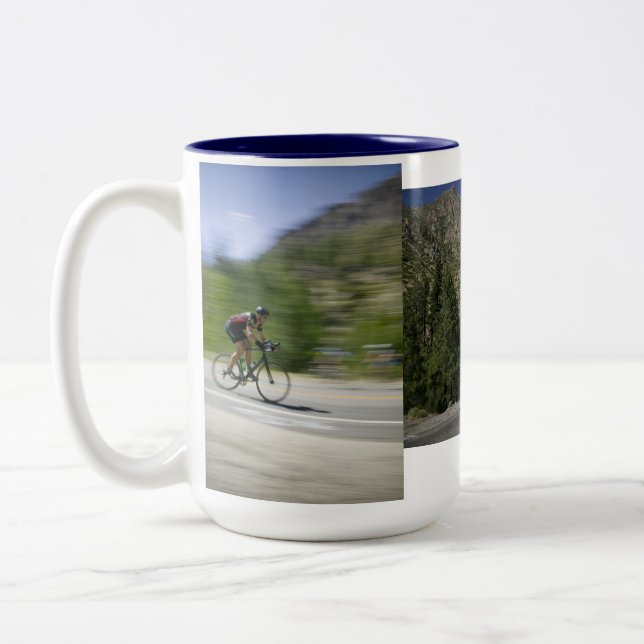 "Death Ride" Through Woodfords Two-Tone Coffee Mug (Left)