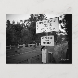 Death Riders cross Markleeville Creek Postcard