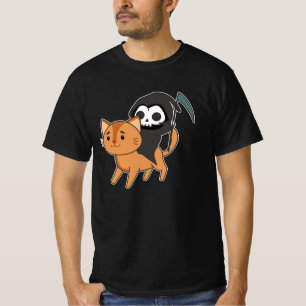 Death Riding Cat Funny - Funny Cats T-Shirt