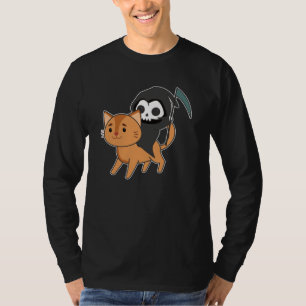 Death Riding Cat Funny - Funny Cats T-Shirt
