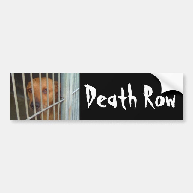Death Row Bumper Sticker (Front)