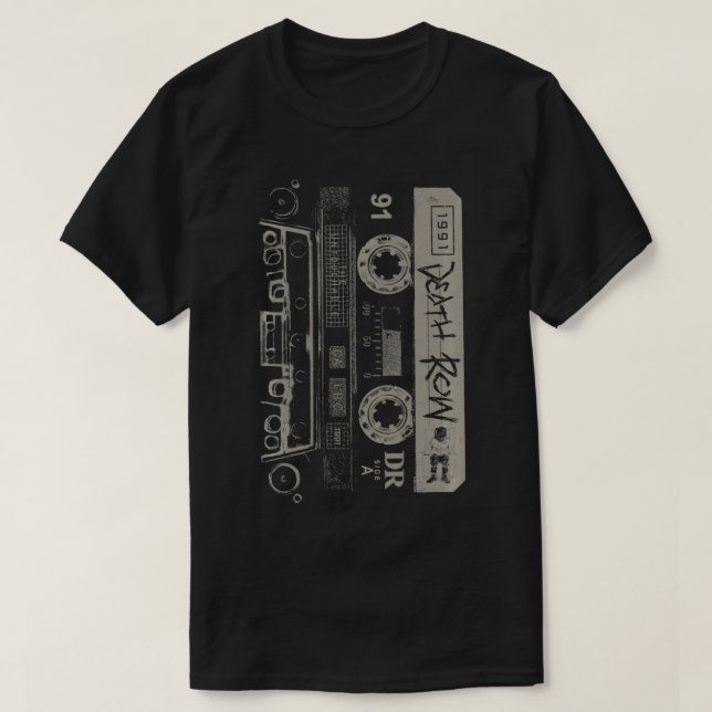 Death Row Records Cassette Tape  T-Shirt (Design Front)
