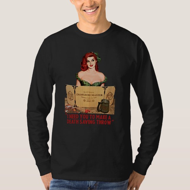 Death Saving Throw T-Shirt (Front)