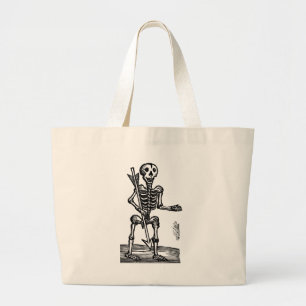 Death Skeleton Large Tote Bag