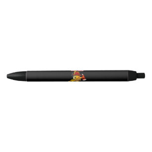 Death Smiles At Everyone Firefighter Firemans Black Ink Pen