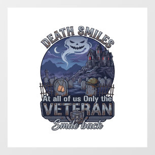 Death Smiles Veteran Halloween Ghost Graveyard Hau
