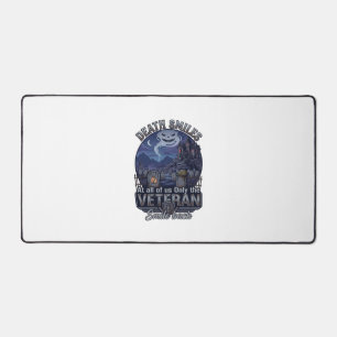 Death Smiles Veteran Halloween Ghost Graveyard Hau Desk Mat