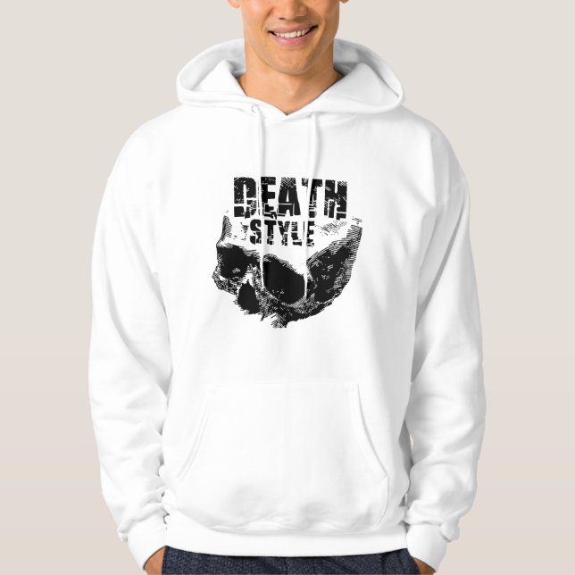 Death Style Skull Design Hoodie (Front)