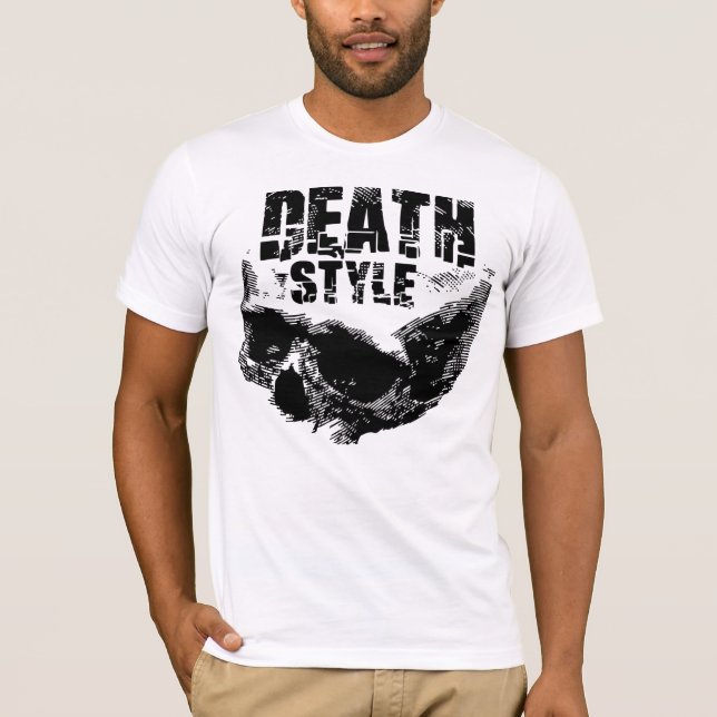 Death Style Skull Design T-Shirt (Front)