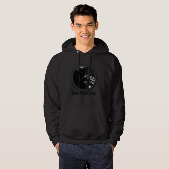 Death Takes a Selfie Hoodie (Front Full)