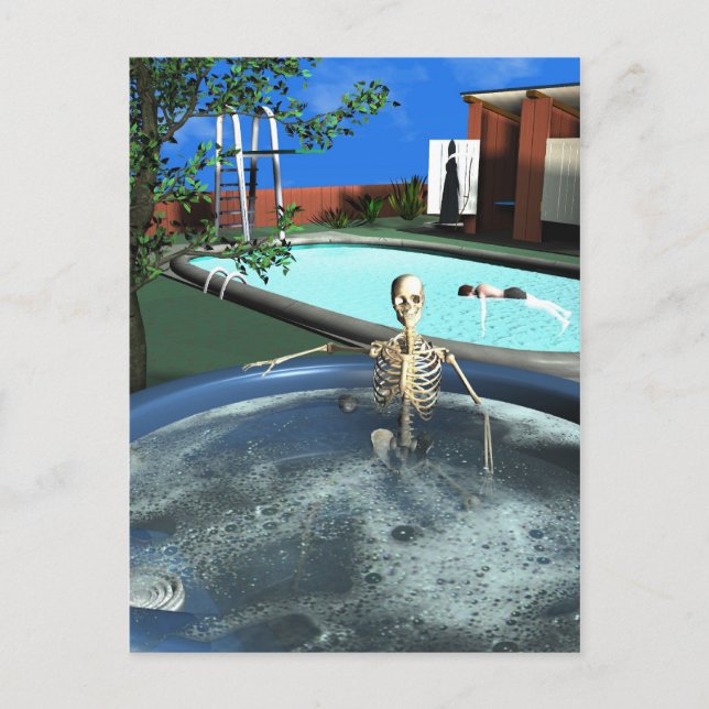 Death Takes An Afternoon Postcard (Front)