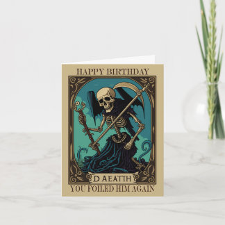 Death Tarot Birthday Card