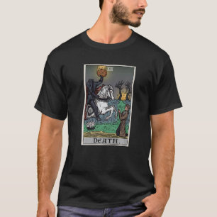 Death Tarot Card Headless Horseman Gothic Spooky H T-Shirt