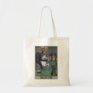 Death Tarot Card Headless Horseman Halloween Gift Tote Bag
