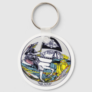 Death Tarot Card Key Ring