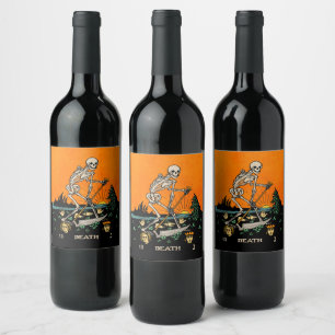 Death Tarot Wine Label