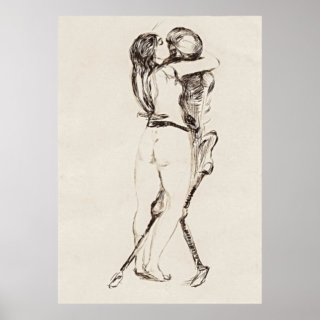 Death & The Woman: Munch's Haunting Elegance Poster (Front)