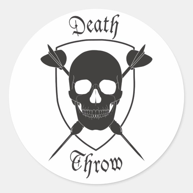Death Throw Sticker (Front)